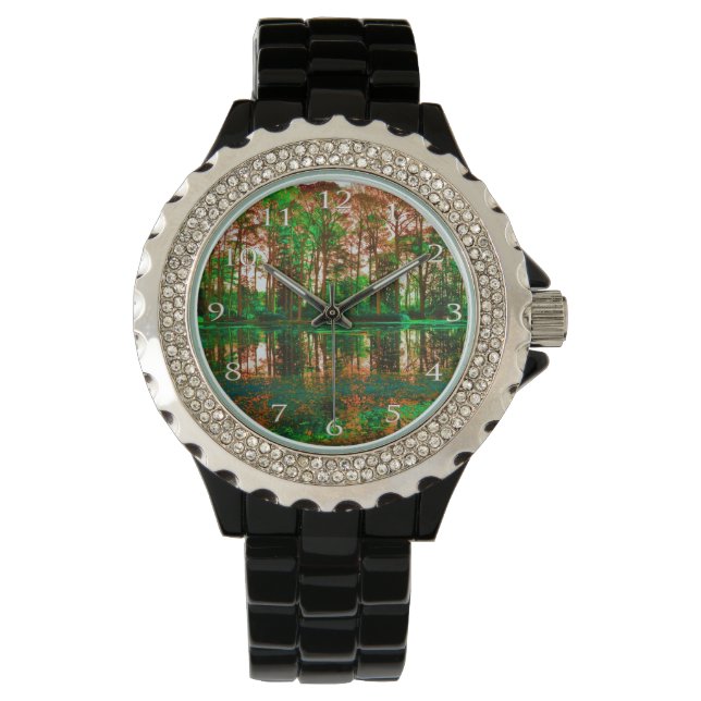 Fantasy Forest by Shirley Taylor Watch (Front)