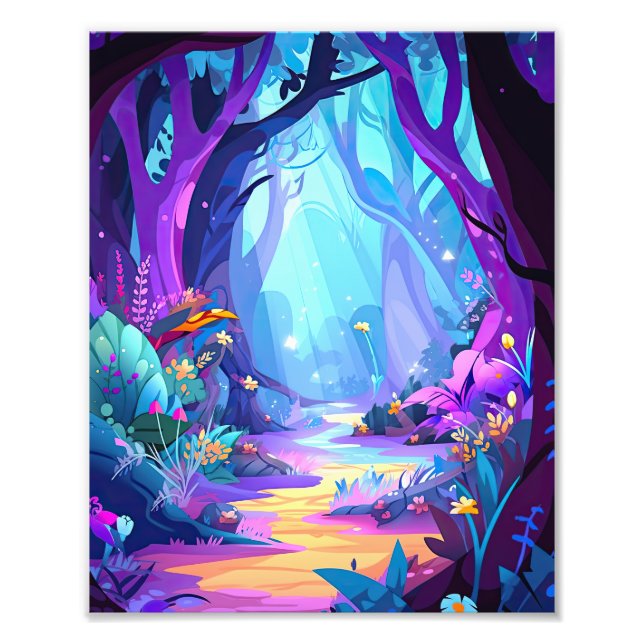 Fantasy Forest Photo Print (Front)