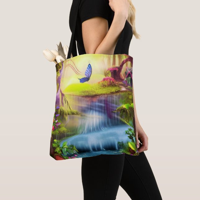 Fantasy Forest Tote Bag (Close Up)