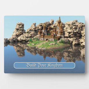 Fantasy Fortress Motivational Quote Art Plaque