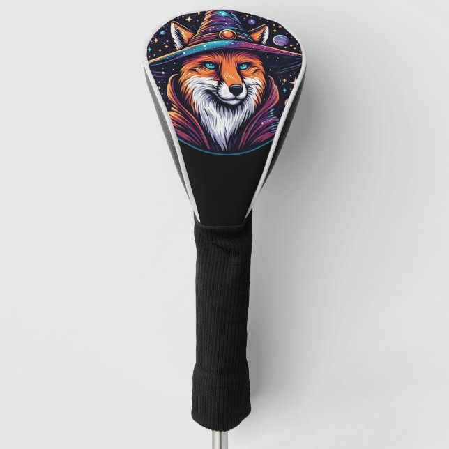 Fantasy Fox - Celestial Wizard Golf Head Cover (Front)