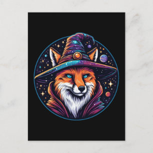 Fantasy Fox - Celestial Wizard Postcard