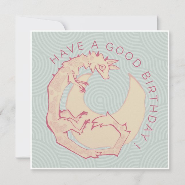 Fantasy fox holiday card (Front)