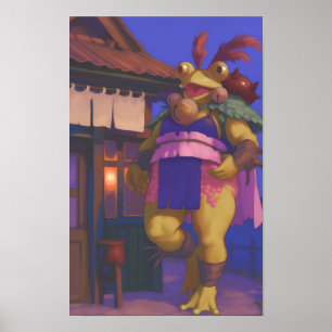 Fantasy Frog Poster