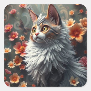 Fantasy Fun Cat Stickers