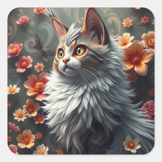 Fantasy Fun Cat Stickers (Front)