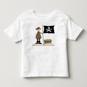 Fantasy Fun Pirate with Skull Flag T-Shirt