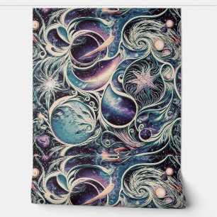 Fantasy Galaxy Wall Decor Not Seamless Design