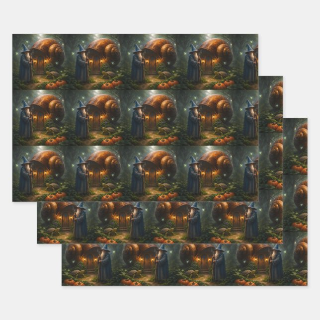 Fantasy gift wrapping paper (Set)