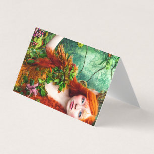 Fantasy Ginger Men Fairy Graphic Business Card