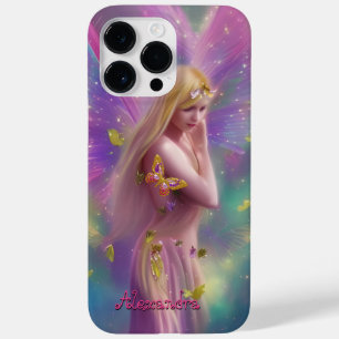 Fantasy Girl purple pink gold Butterfly 3 Case-Mate iPhone 14 Pro Max Case
