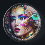 Fantasy Glam Woman Pop Art Clock<br><div class="desc">Fantasy art products by The Lunarium.</div>