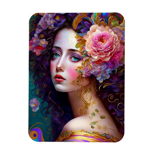 Fantasy Glam Woman Pop Art Magnet (Vertical)