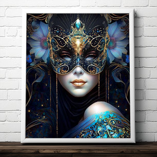 Fantasy Glam Woman Pop Art Poster