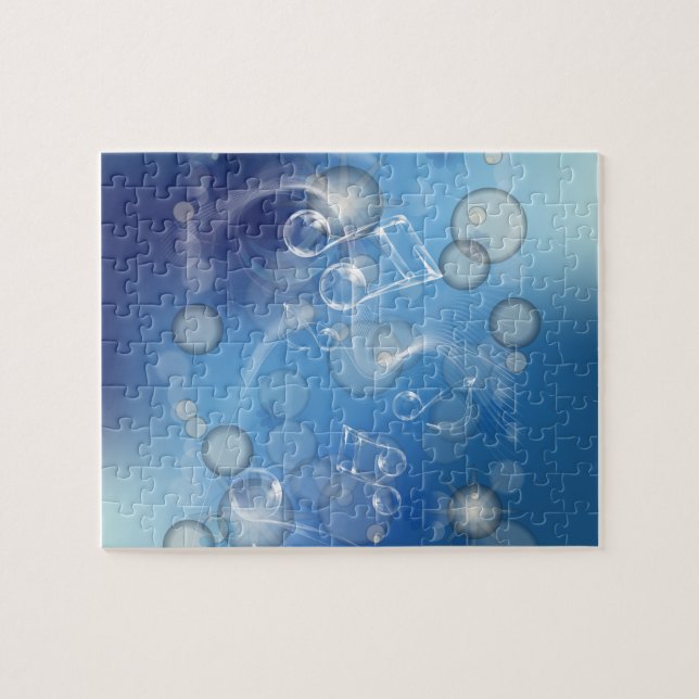 Fantasy Glass Music Notes Jigsaw Puzzle (Horizontal)