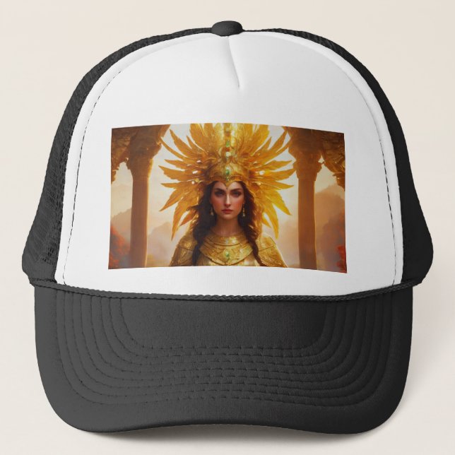 Fantasy Golden Princess Trucker Hat (Front)
