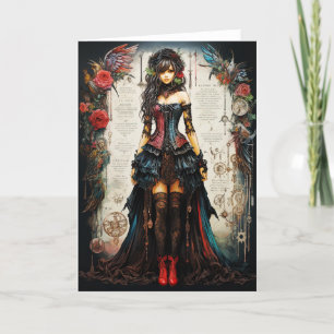 Fantasy Gothic Girl Greeting Card