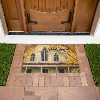 Fantasy Gothic-Revival Carpenter House Doormat