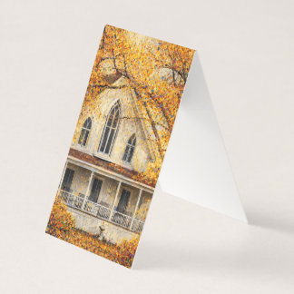 Fantasy Gothic-Revival Carpenter House Folded Card