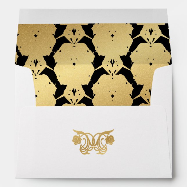 Fantasy Gothic Wedding Envelope (Back (Bottom))