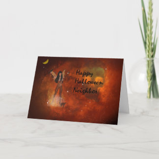 Fantasy Halloween Card for Neighbour