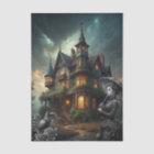 Fantasy Haunted House Victorian Lady Raven Roses