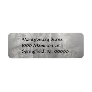 Fantasy - Haunted - It was a dark and stormy night Return Address Label