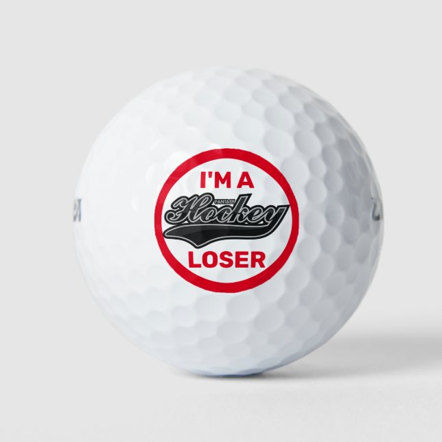 Fantasy Hockey Loser Golf Balls (Front)