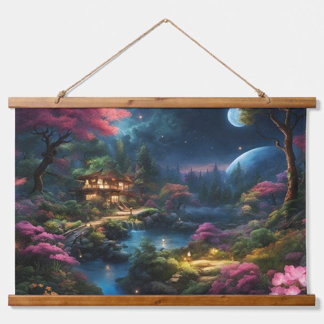 Fantasy Home and Garden Hanging Tapestry (Front)