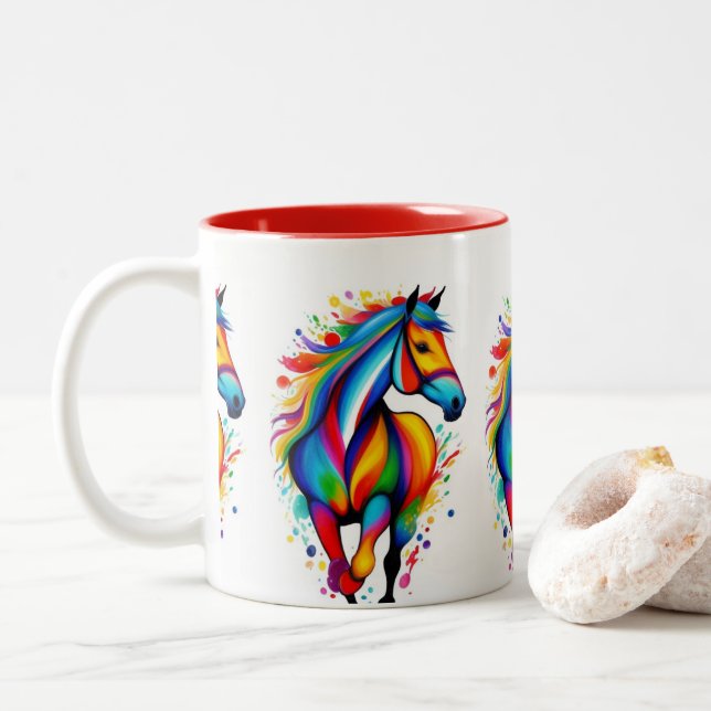 Fantasy Horse Art Mug (With Donut)