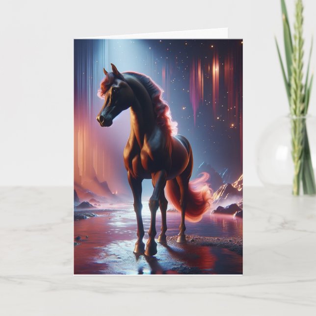 Fantasy Horse Birthday Card (Front)