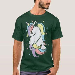 Fantasy Horse pretty Unicorn with great Hairdo T-Shirt