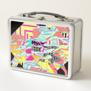 Fantasy Horse Race Metal Lunch Box