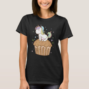 Fantasy Horse Unicorn on a Muffin T-Shirt