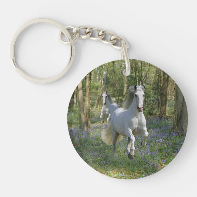 Fantasy Horses: Bluebell Wood Key Ring (Front)