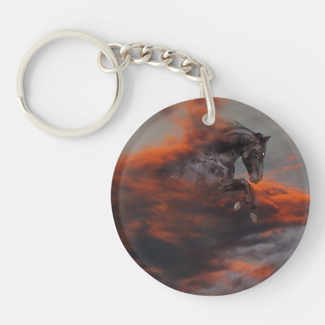 Fantasy Horses: Clouds Key Ring (Front)