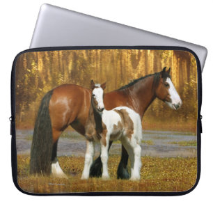 Fantasy Horses: Mare & Foal Laptop Sleeve