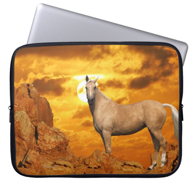 Fantasy Horses: Mountain Laptop Sleeve (Front)