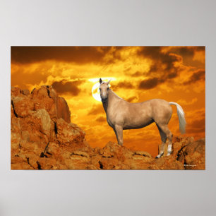 Fantasy Horses: Mountain Poster