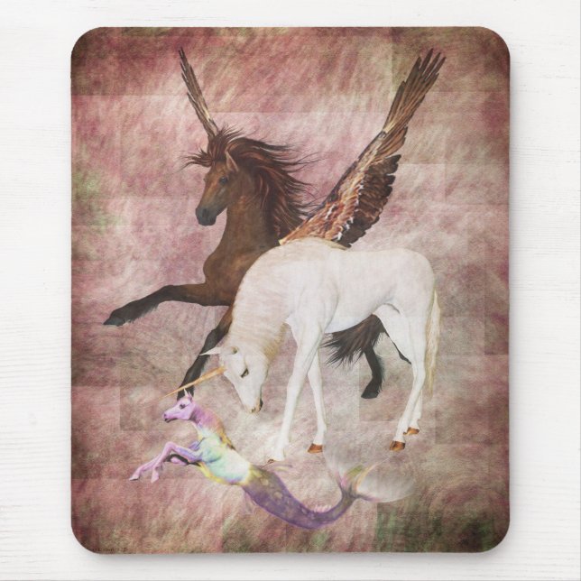 Fantasy Horses Mouse Pad (Front)