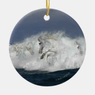Fantasy Horses: Sea Ceramic Tree Decoration