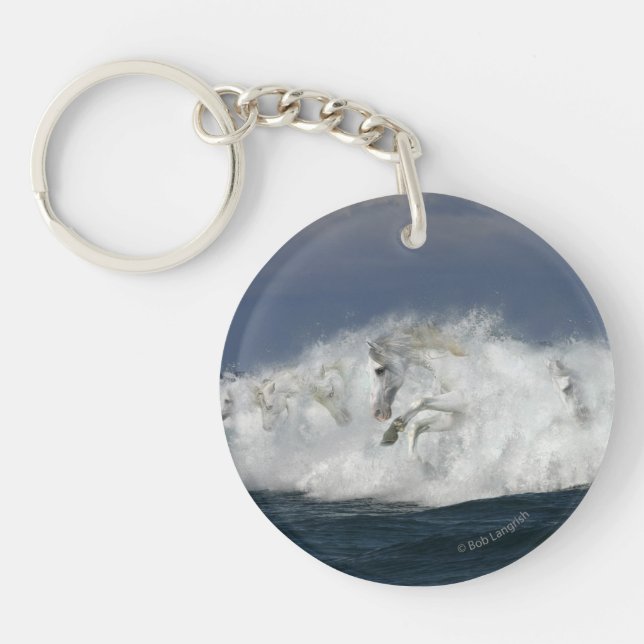 Fantasy Horses: Sea Key Ring (Front)