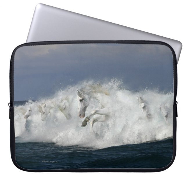 Fantasy Horses: Sea Laptop Sleeve (Front)