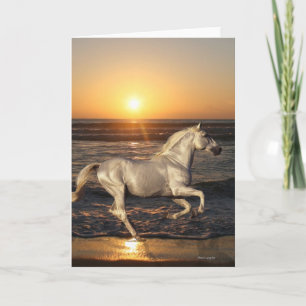Fantasy Horses: Sunset Card