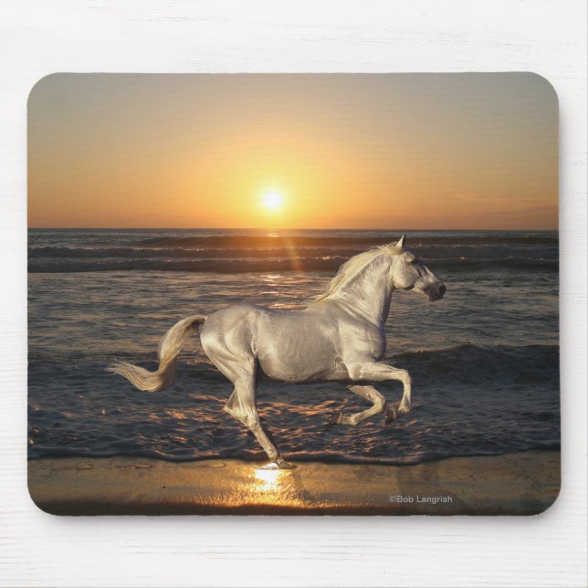 Fantasy Horses: Sunset Mouse Pad (Front)