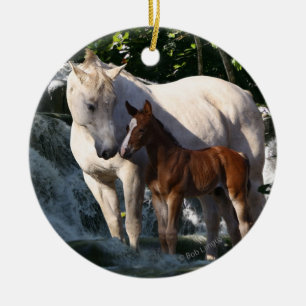Fantasy Horses: Waterfall Ceramic Tree Decoration