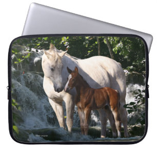 Fantasy Horses: Waterfall Laptop Sleeve