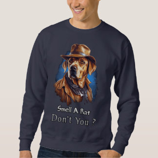 Fantasy Hungarian Vizsla Dog Detective. Sweatshirt