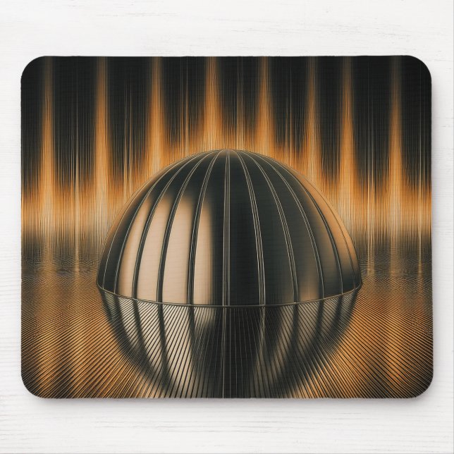 Fantasy Image Bronze Halfdome On Reflected Surface Mouse Pad (Front)