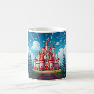 Fantasy Image Of A Candy Cane Castle Coffee Mug